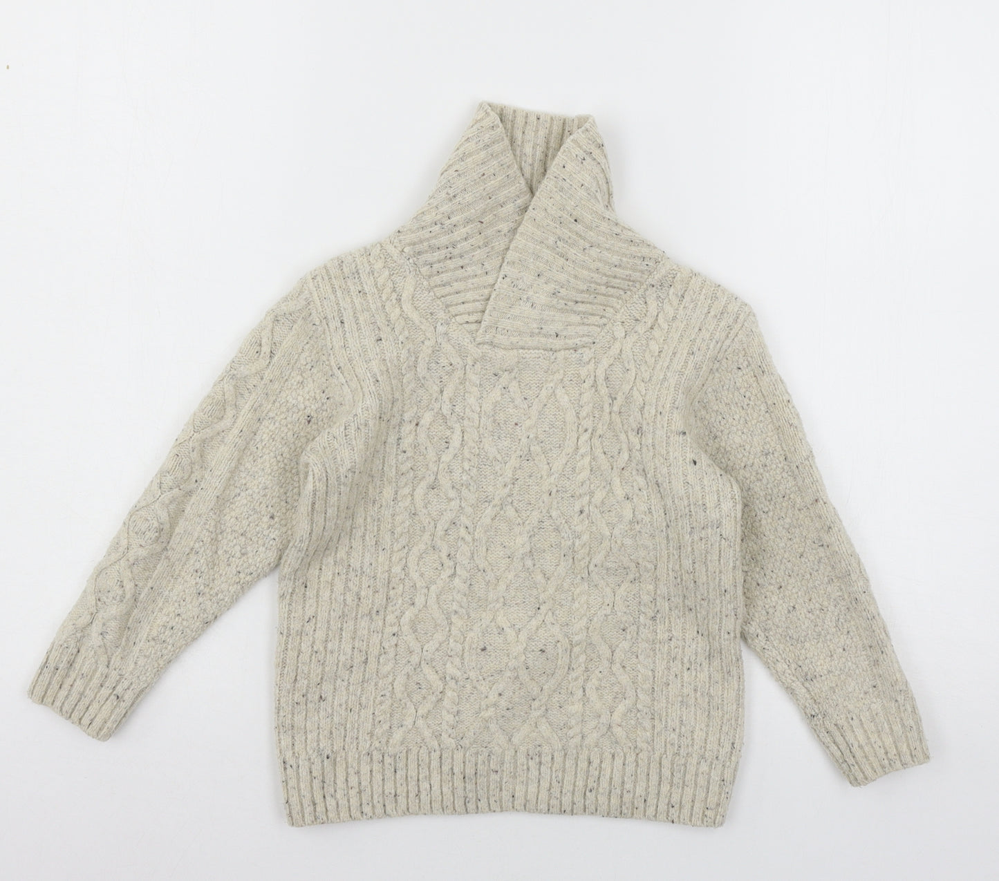 NEXT Boys Ivory  Knit Pullover Jumper Size 3-4 Years