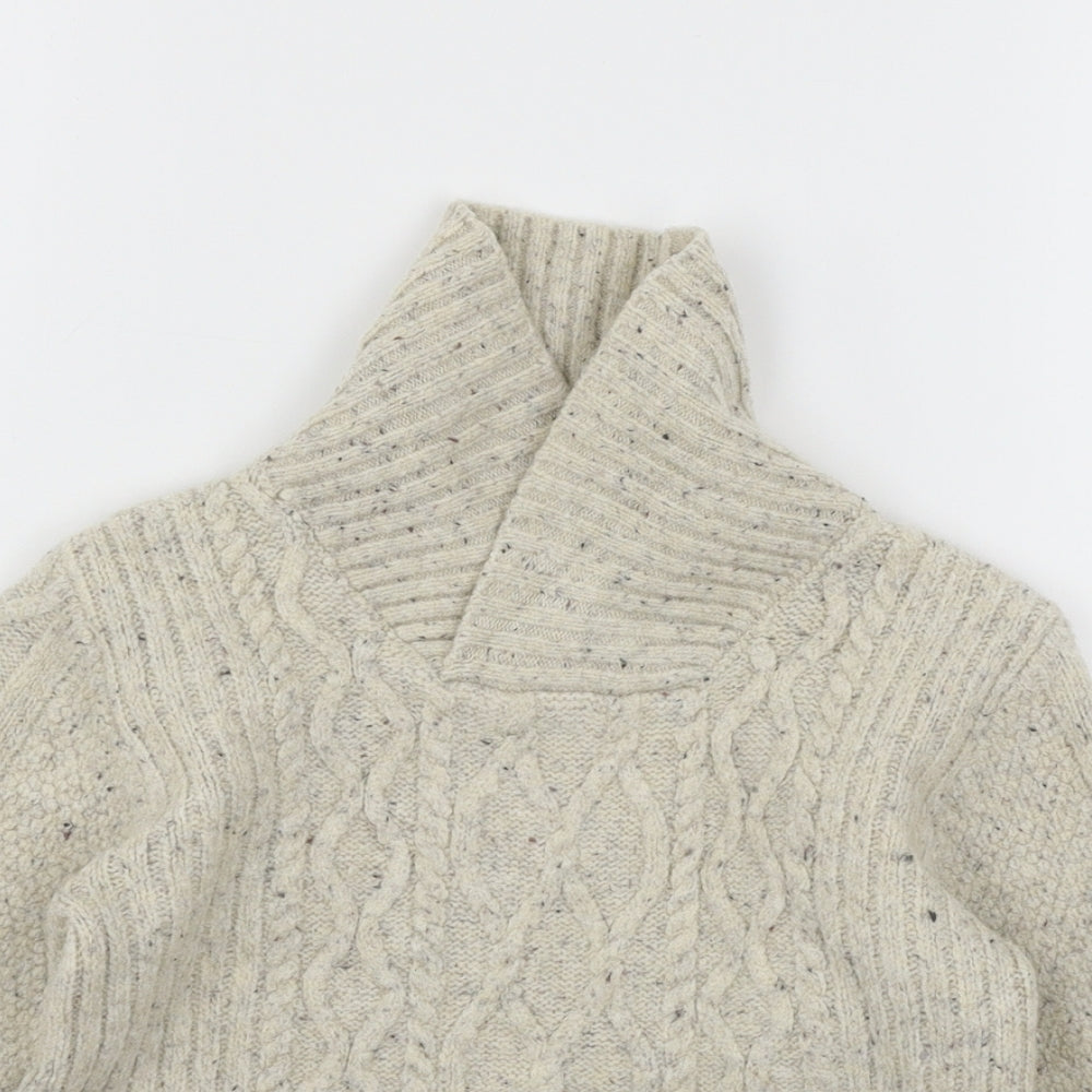 NEXT Boys Ivory  Knit Pullover Jumper Size 3-4 Years