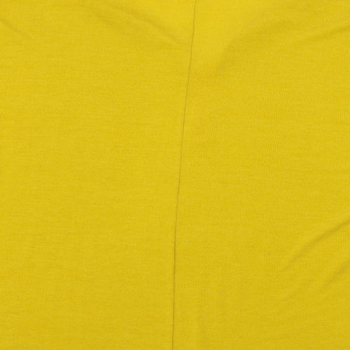 QED London Womens Yellow  Knit Pullover Jumper Size S