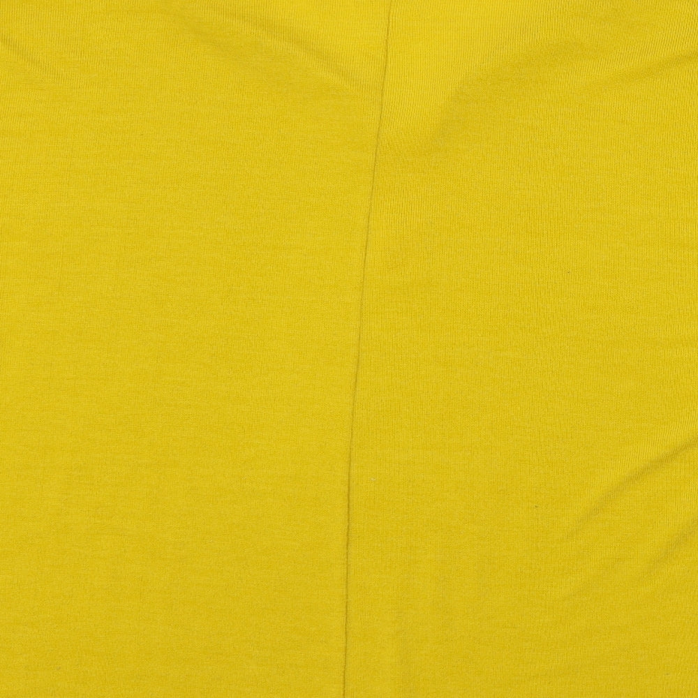 QED London Womens Yellow  Knit Pullover Jumper Size S