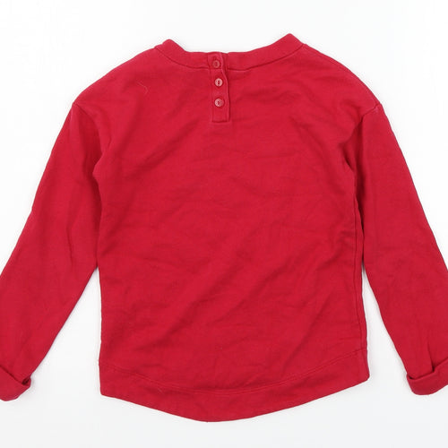 Cherokee Girls Pink  Jersey Pullover Sweatshirt Size 6 Years