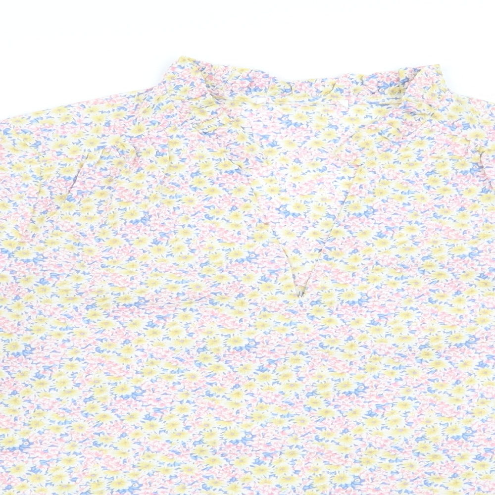 sisters point Womens Multicoloured Floral  Basic Blouse Size XS