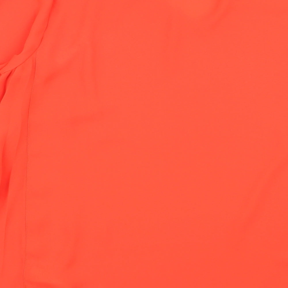 Soon Womens Orange   Basic Blouse Size 10