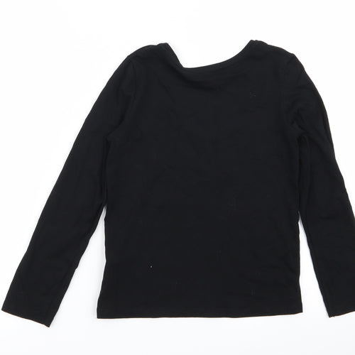 Primark Girls Black   Basic T-Shirt Size 9-10 Years