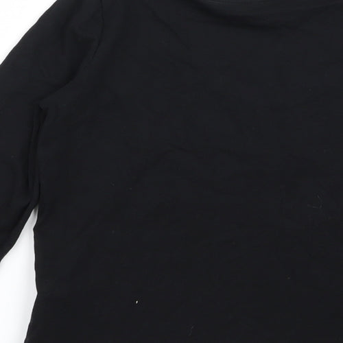 Primark Girls Black   Basic T-Shirt Size 9-10 Years