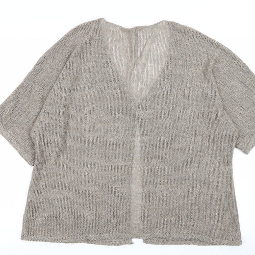 Preworn Womens Brown   Cardigan Jumper Size 2XL