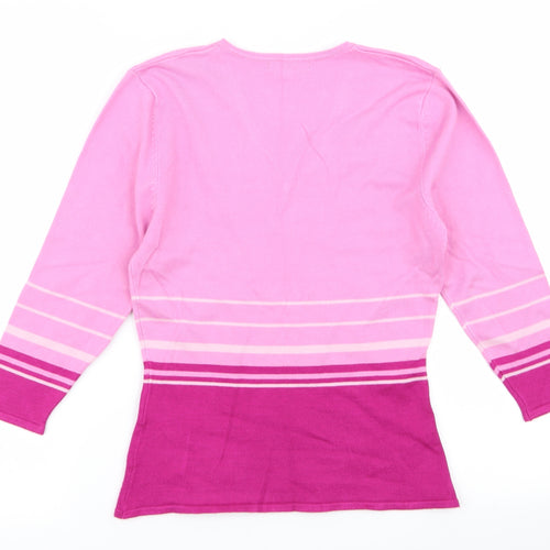 zingara Womens Multicoloured Striped  Pullover Jumper Size S