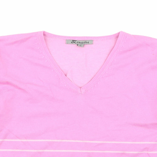 zingara Womens Multicoloured Striped  Pullover Jumper Size S