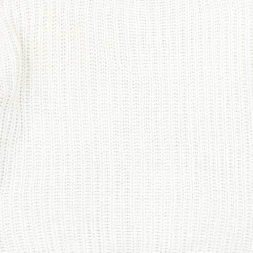 Peacocks Womens White   Pullover Jumper Size M