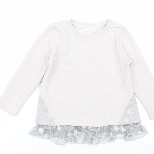 pep and co Girls Pink   Pullover Jumper Size 5 Years