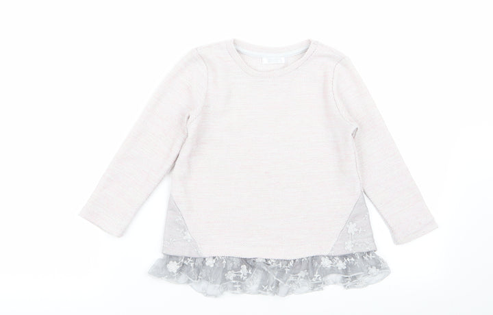 pep and co Girls Pink   Pullover Jumper Size 5 Years