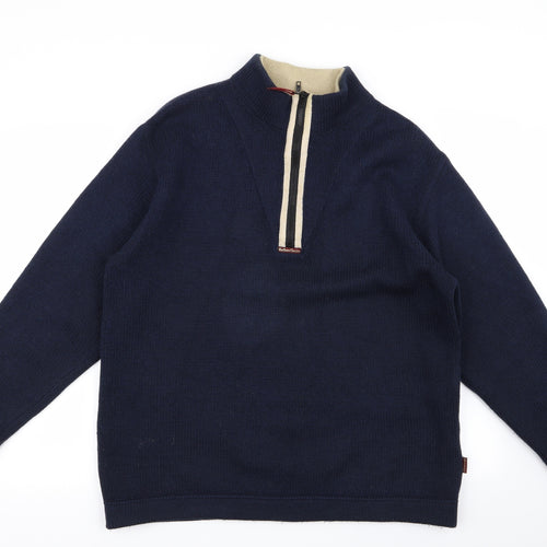 Malboro Classics Mens Blue   Pullover Jumper Size XL