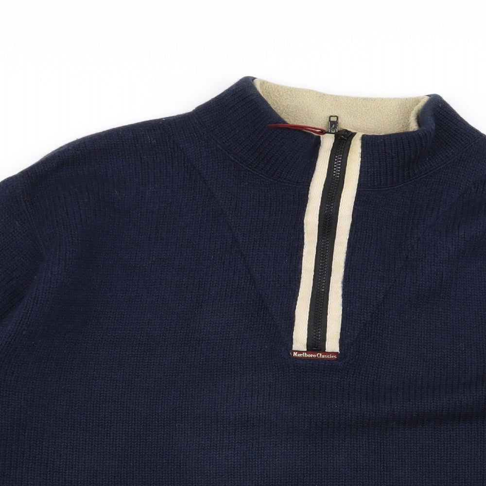 Malboro Classics Mens Blue   Pullover Jumper Size XL