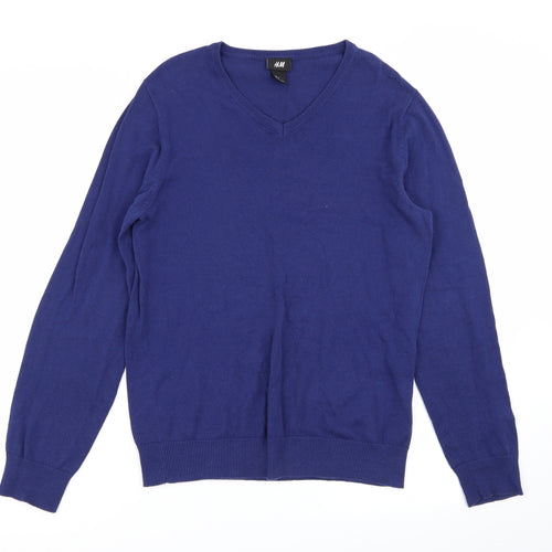 H&M Mens Blue   Pullover Jumper Size S