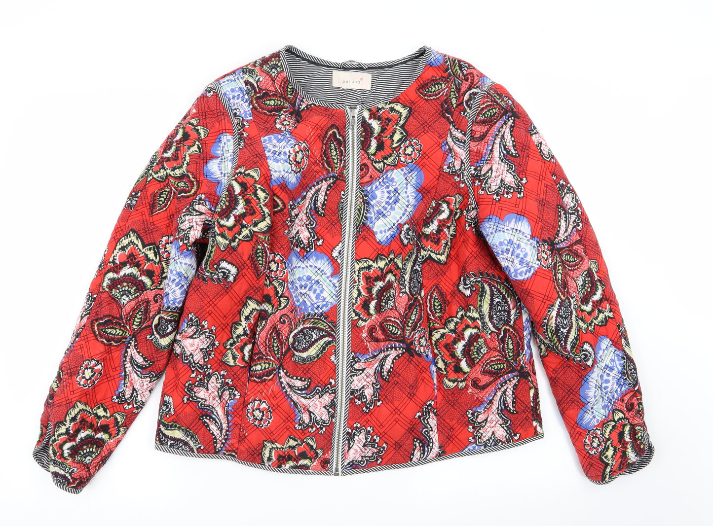 Per Una Womens Multicoloured Geometric  Jacket  Size 18