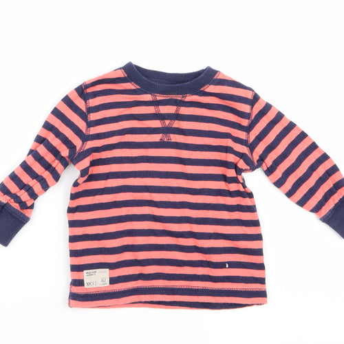 NEXT Boys Multicoloured Striped  Pullover Jumper Size 6-9 Months