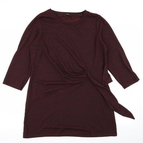 Asda George Womens Red   Basic T-Shirt Size 14
