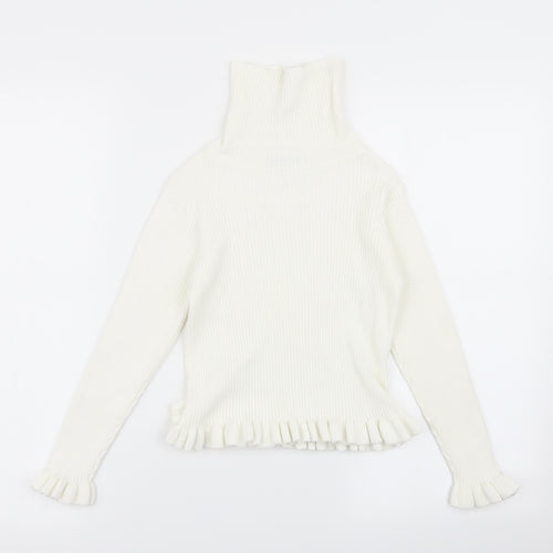 Matalan Girls White   Basic T-Shirt Size 8 Years