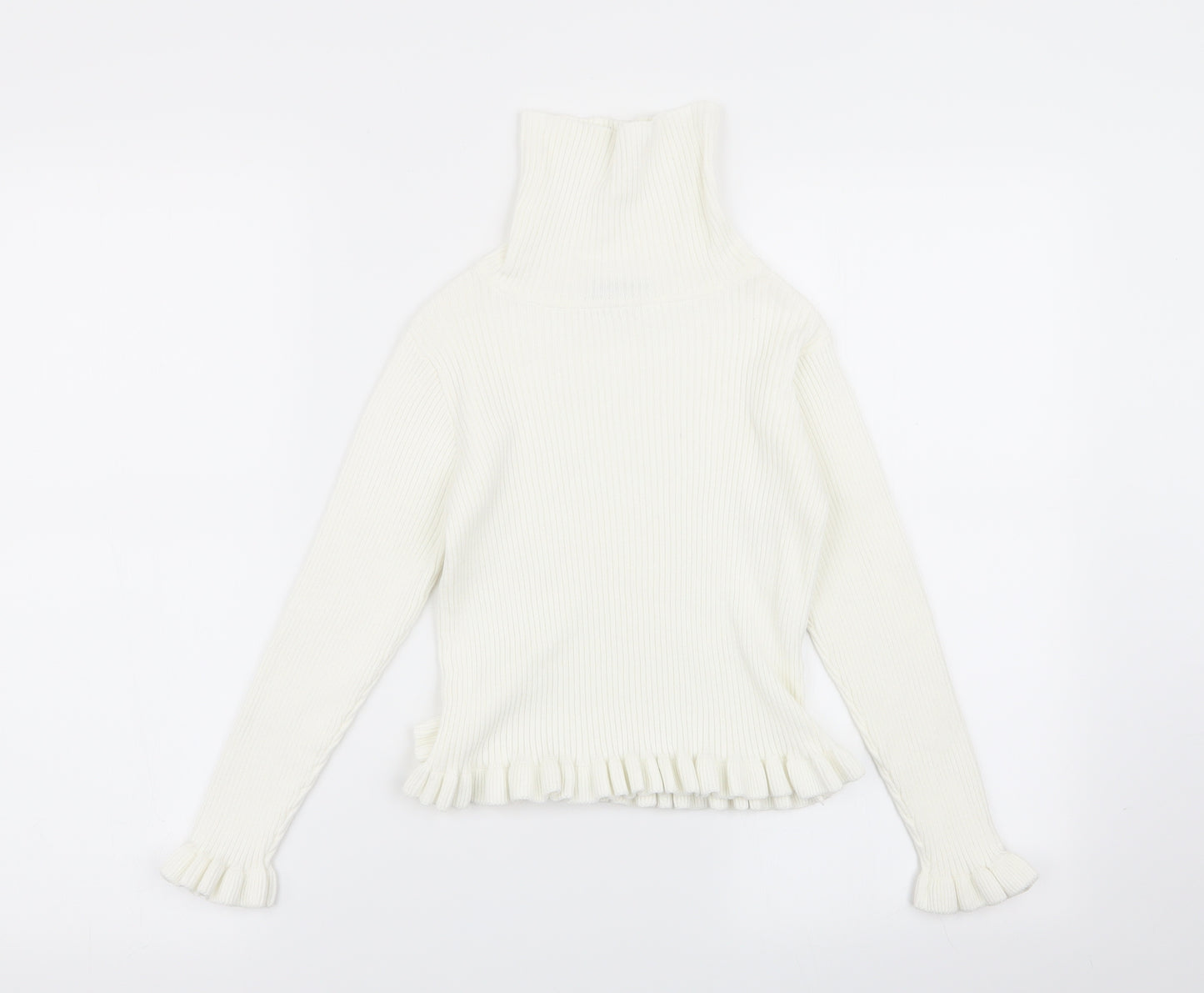 Matalan Girls White   Basic T-Shirt Size 8 Years