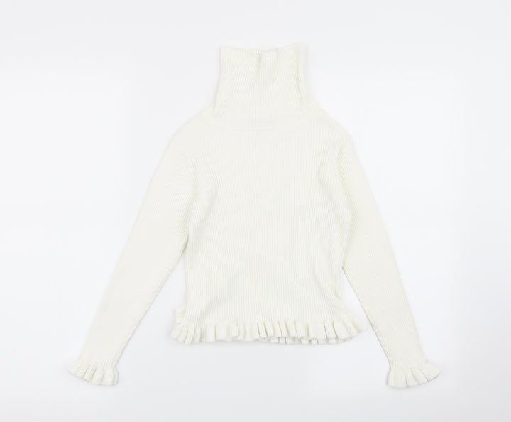 Matalan Girls White   Basic T-Shirt Size 8 Years