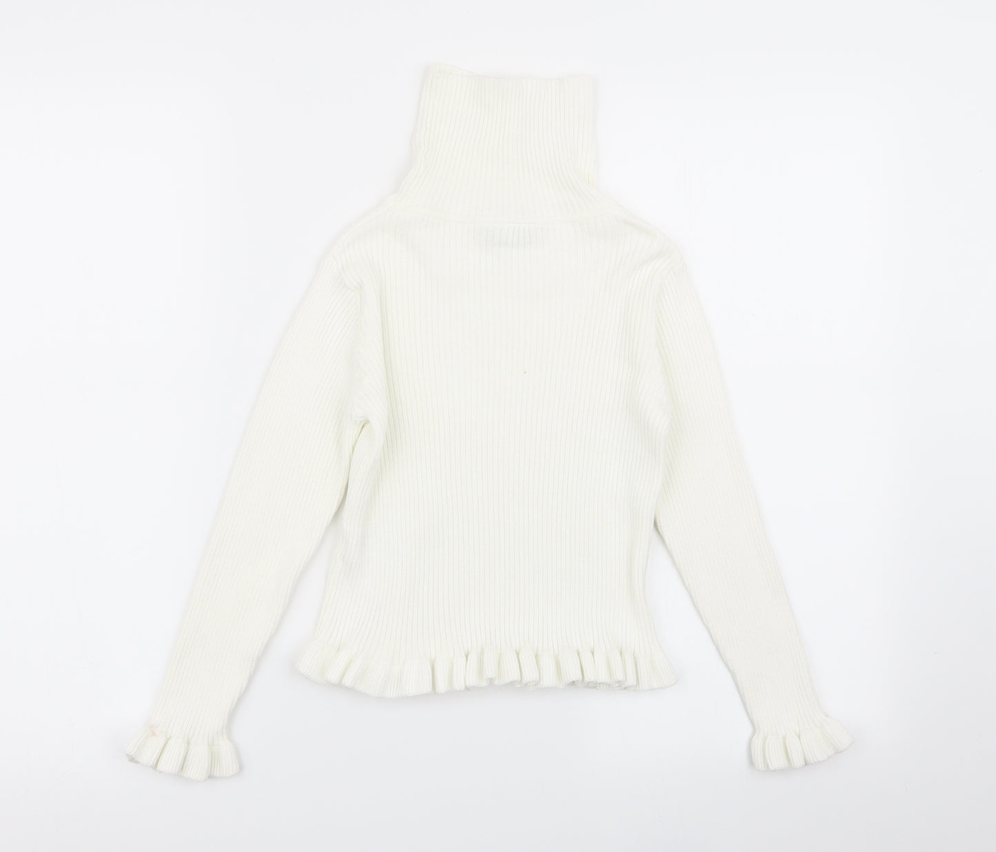 Matalan Girls White   Basic T-Shirt Size 8 Years