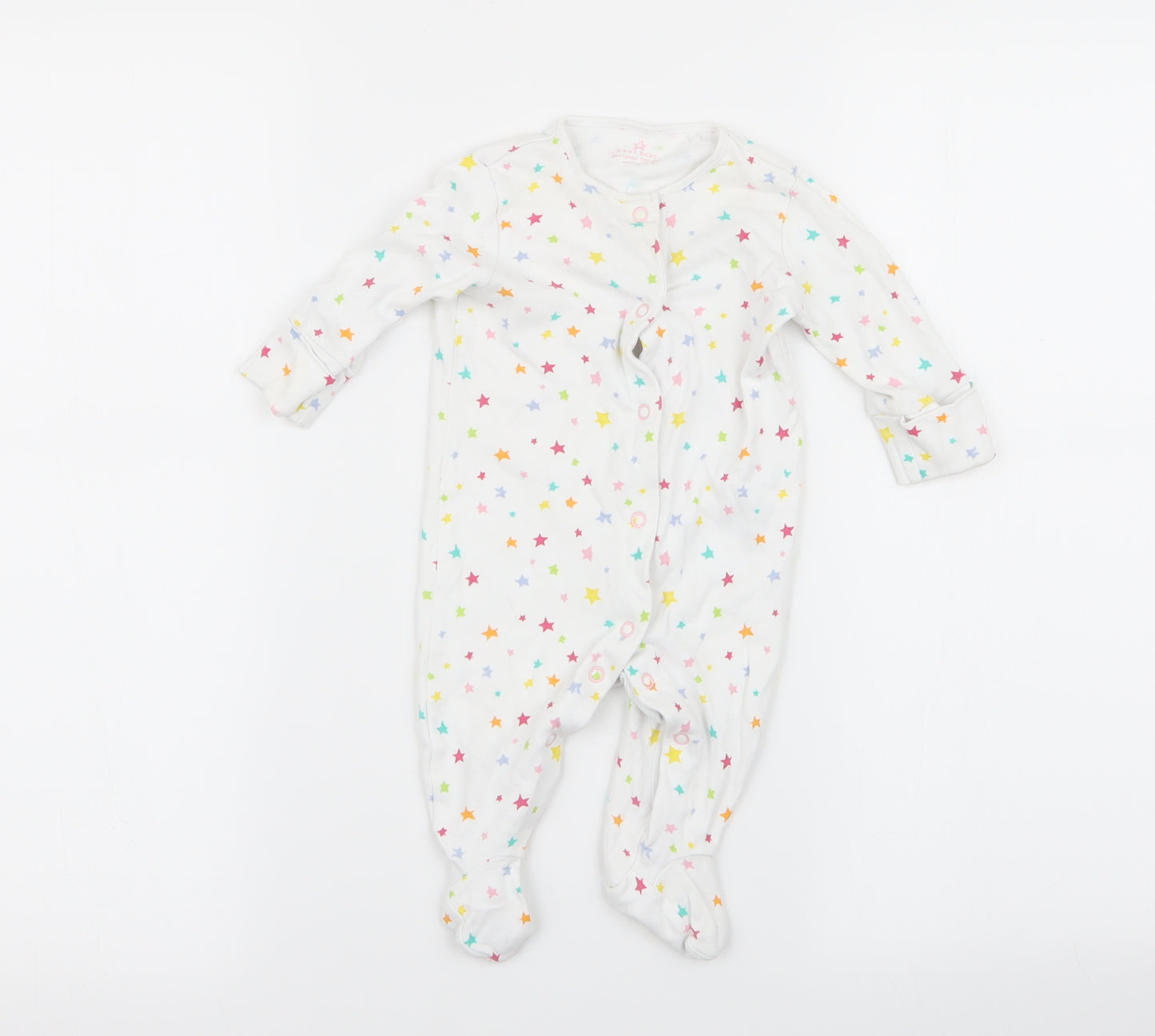 NEXT Girls White Solid  Babydoll One Piece Size 0-3 Months