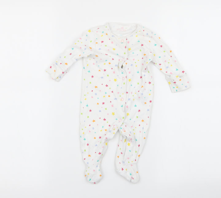 NEXT Girls White Solid  Babydoll One Piece Size 0-3 Months