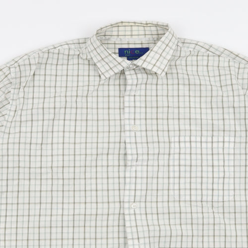 nice Mens Multicoloured Check   Button-Up Size XL