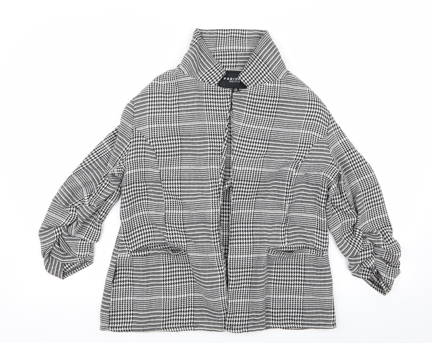 Parisan Womens Grey Check  Jacket Blazer Size 12