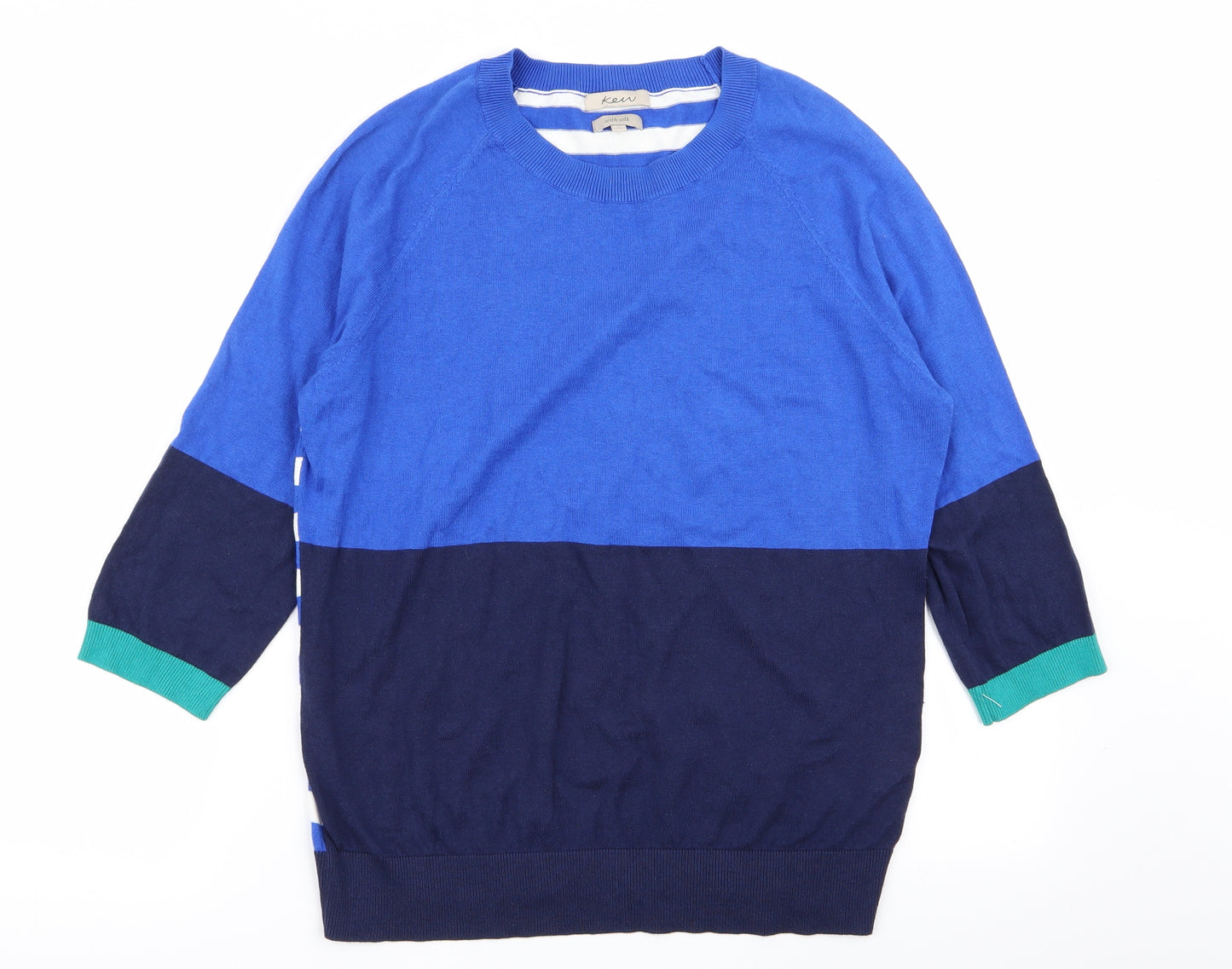 kem Mens Multicoloured Striped  Pullover Jumper Size XL