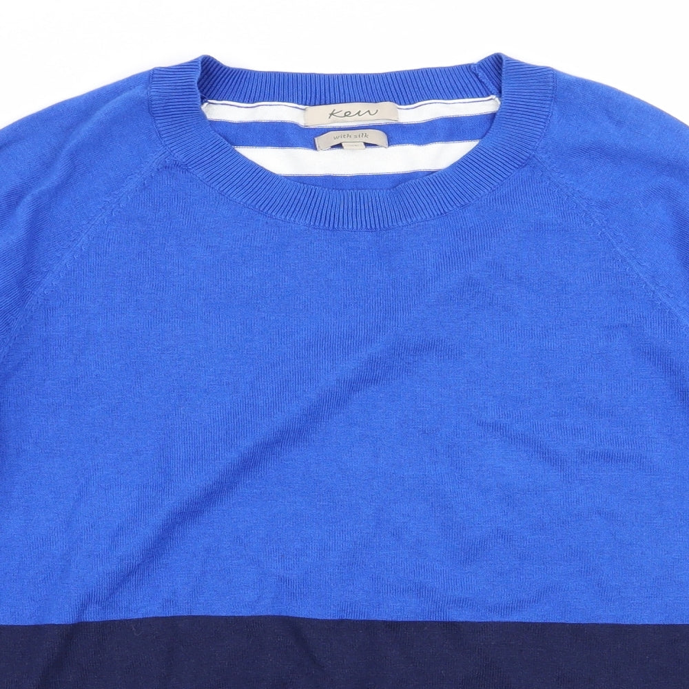 kem Mens Multicoloured Striped  Pullover Jumper Size XL