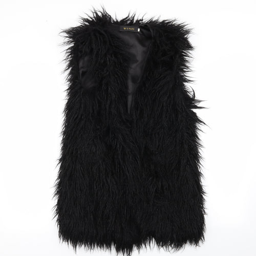 venxi Womens Black   Gilet Coat Size S