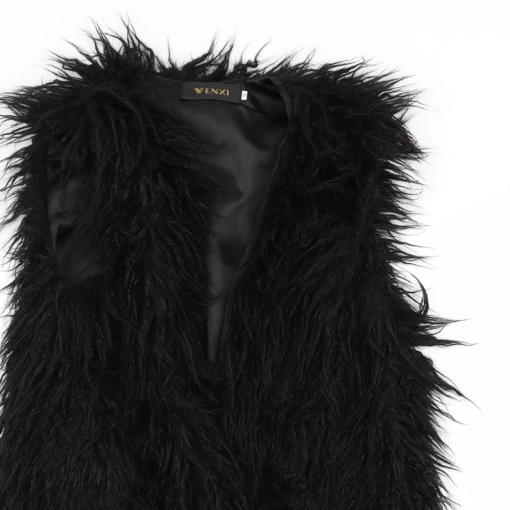venxi Womens Black   Gilet Coat Size S
