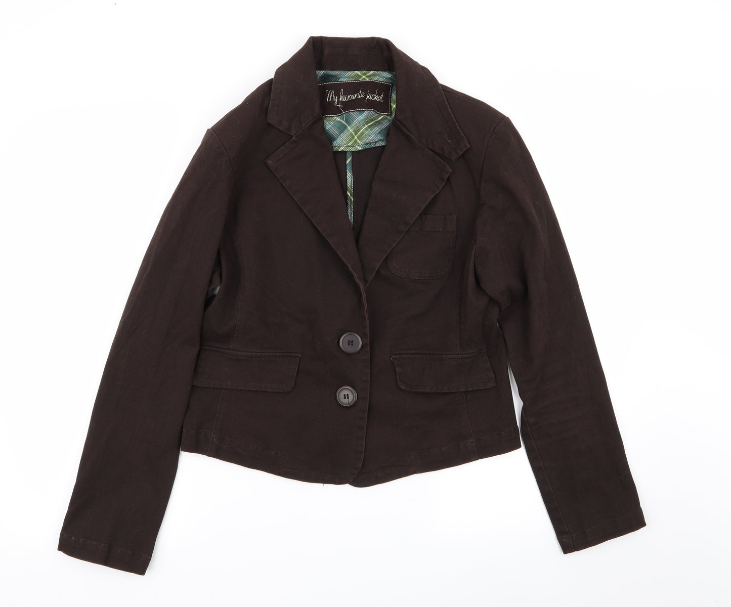 evie Womens Brown   Jacket Blazer Size 14