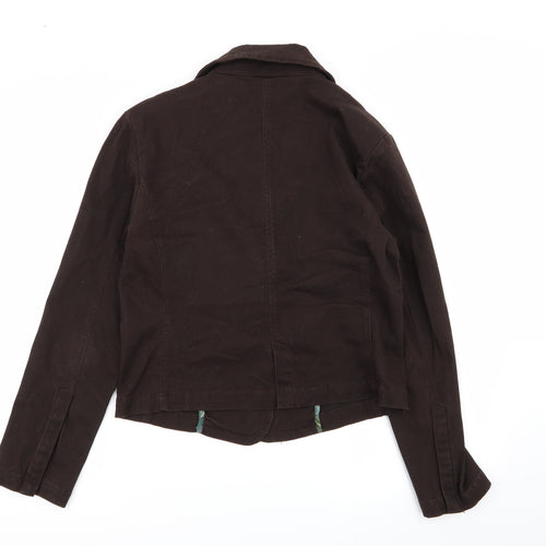 evie Womens Brown   Jacket Blazer Size 14
