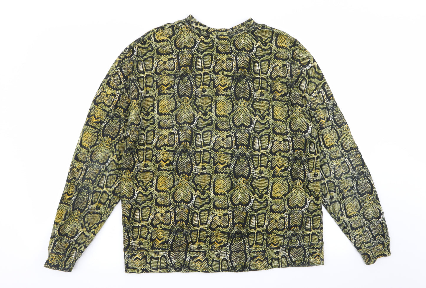 Pull&Bear Womens Multicoloured Geometric  Pullover Jumper Size S