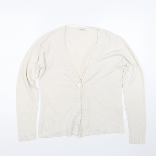 Damart Womens Beige   Cardigan Jumper Size 10