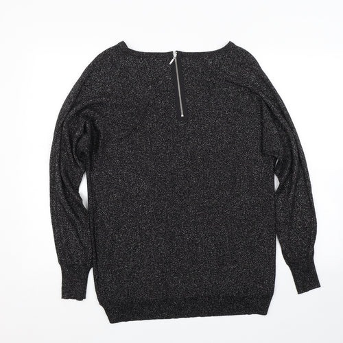 Warehouse Womens Black   Pullover Jumper Size 8