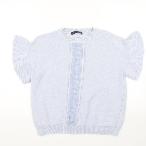M&S Womens Blue   Pullover Jumper Size M