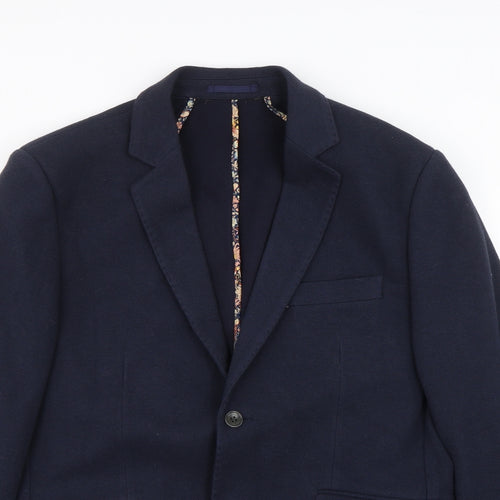 Without Prejudice Mens Blue   Jacket Suit Size 44