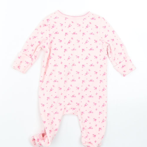 Early days Baby Pink Floral  Babygrow One-Piece Size 0-3 Months  - Bunny