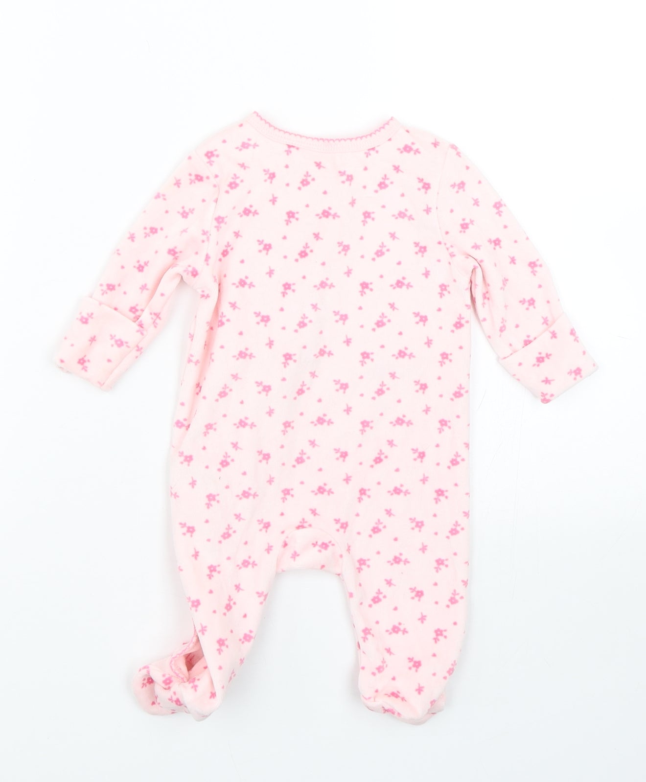 Early days Baby Pink Floral  Babygrow One-Piece Size 0-3 Months  - Bunny