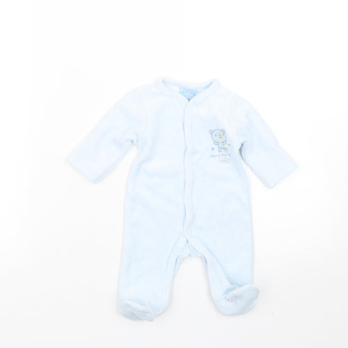 Just too cute Baby Blue Striped  Babygrow One-Piece Size 3-6 Months
