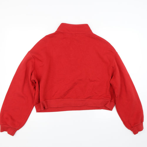 H&M Womens Red   Pullover Sweatshirt Size L