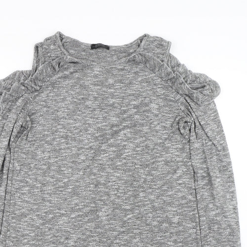 Papaya Womens Grey   T-Shirt Dress  Size 12