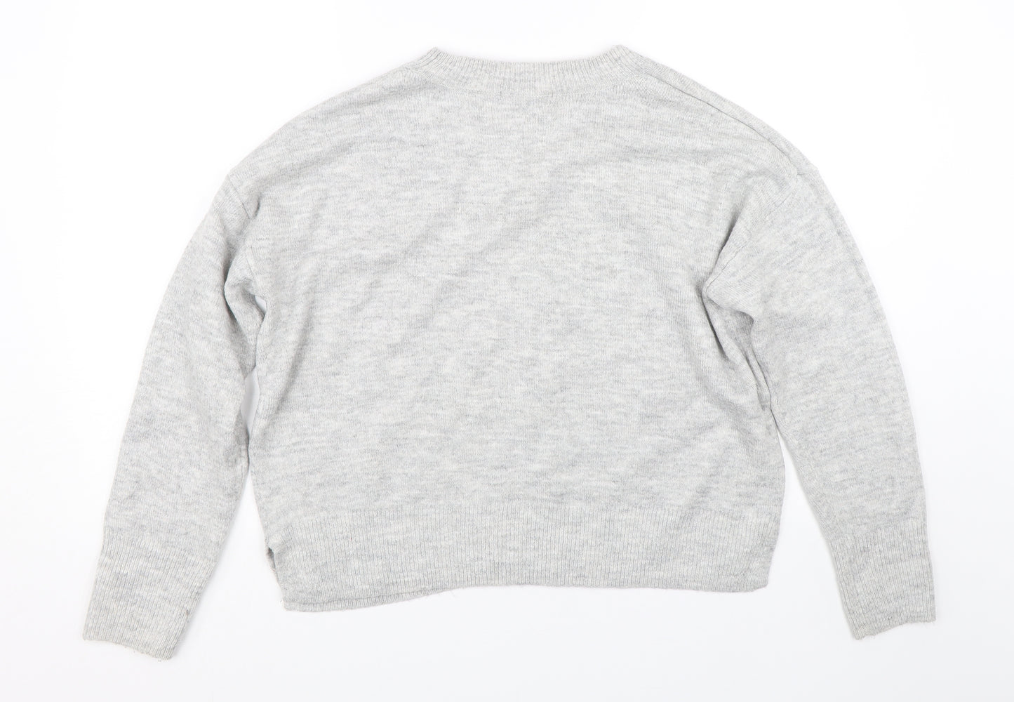 George Womens Grey   Pullover Jumper Size M  - stars