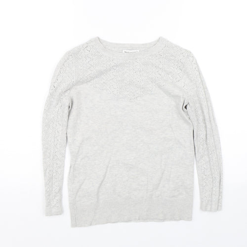 Warehouse Womens Grey   Pullover Jumper Size 10