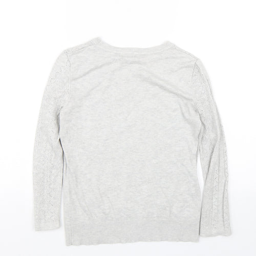 Warehouse Womens Grey   Pullover Jumper Size 10