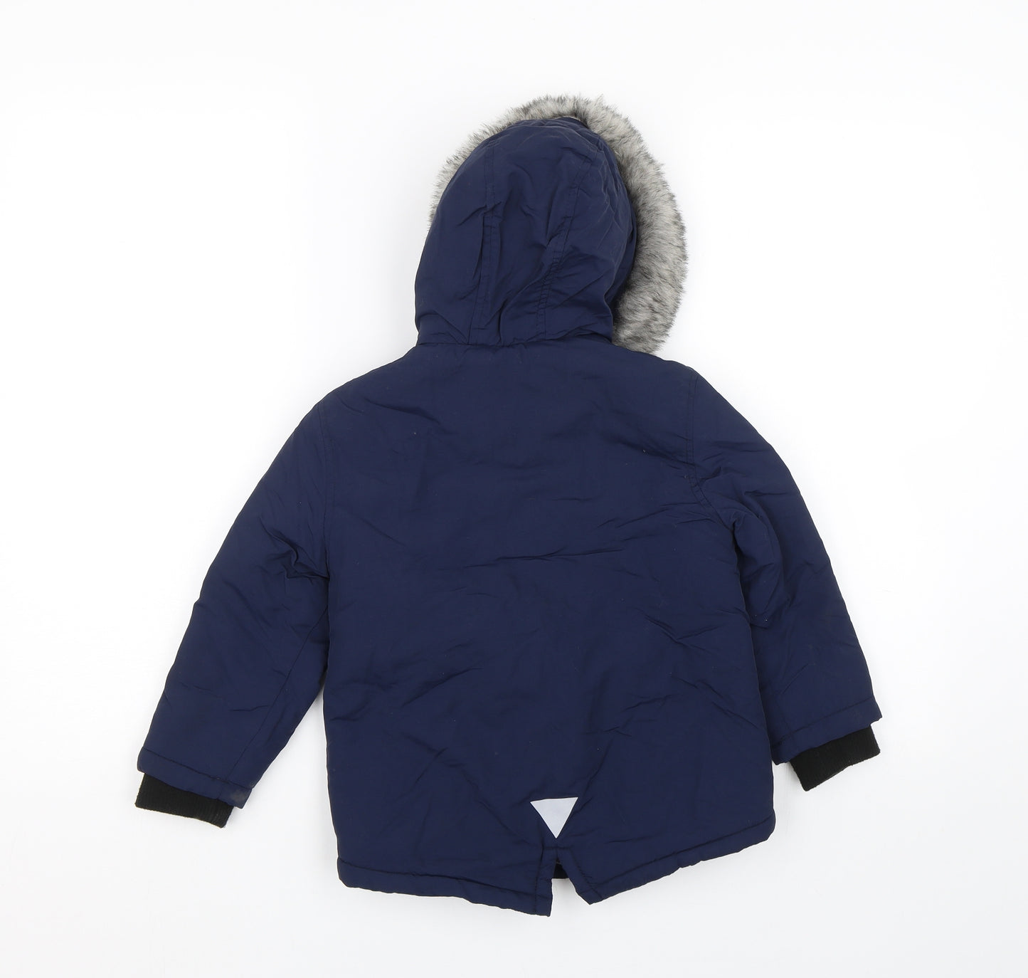 Primark Boys Blue   Parka Coat Size 2-3 Years