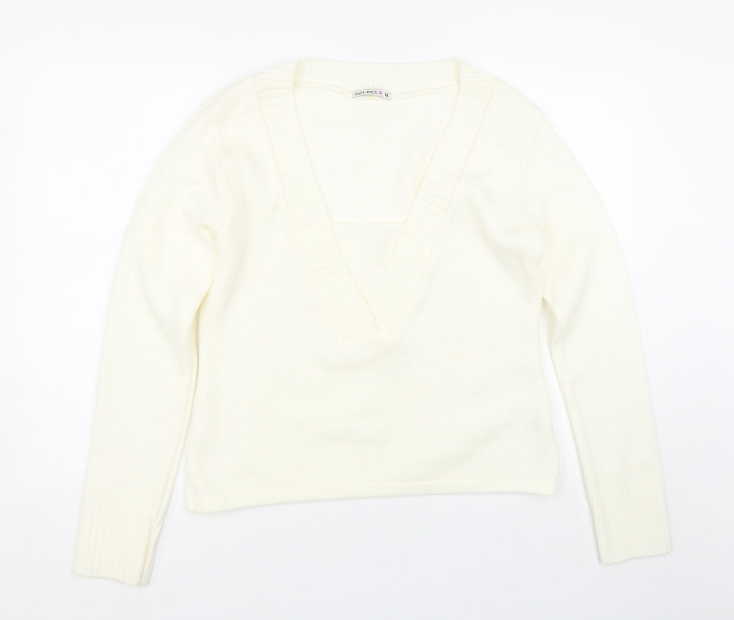 Select Womens Beige   Pullover Jumper Size 18